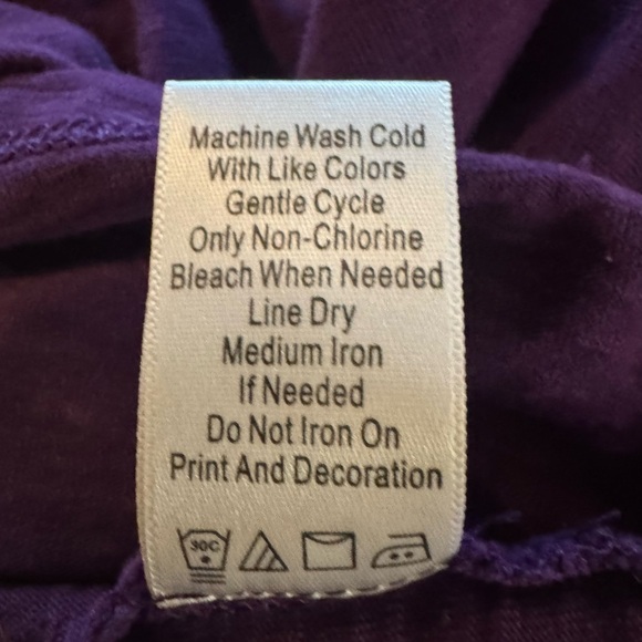 Coldwater Creek Purple Sequence Embellished 3/4 Sleeve Tunic Size 1X - Picture 9 of 9